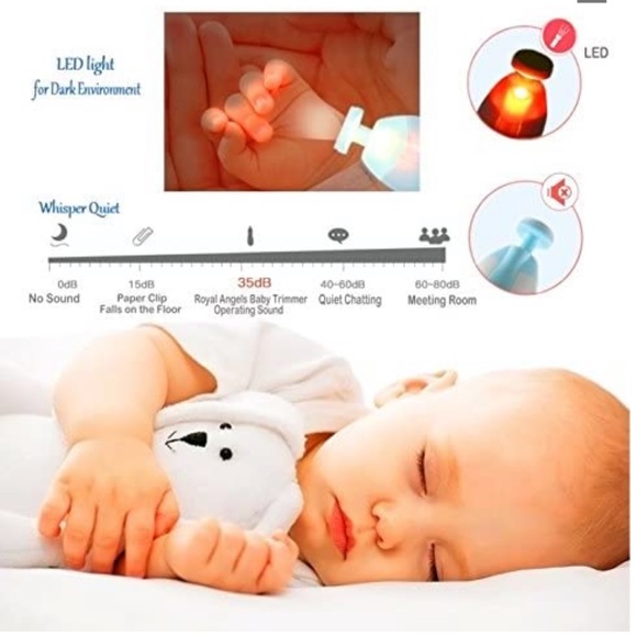 Royal Angels Baby Electric Nail Trimmer Kit - Picture 4 of 6